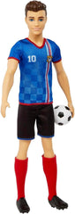 Barbie You Can Be Anything Series Ken Doll Footballer Brown Hair Ken Doll Blue T-shirt Soccer 1X Ken Footballer Doll Kids Gift 3 Years Old Toys Hcn15 Naty Shop Dolls