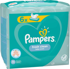 Pampers 81688049 Fresh Clean Baby Wipes, White