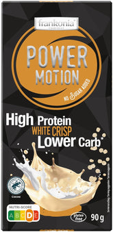 frankonia CHOCOLAT POWER MOTION without added sugar - Crunchy white chocolate with high protein and low carbohydrate content, 90 g