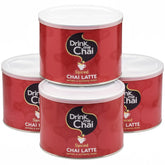 Drink Me Chai Chai Latte condimentat 1 kg (4 bucăți) – Adăugați doar apă, pudră Chai Latte (200 porții în total)