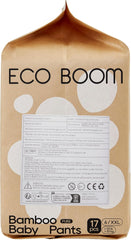 ECO BOOM Bamboo Baby Diapers - Size 6 (20kg), Plant-Based Pull-Up Diapers (17pcs) - Premium Organic, Fragrance Free, Skin Friendly, Super Absorbent