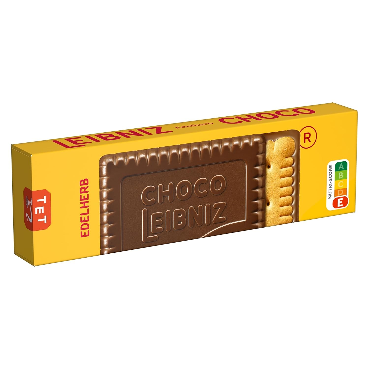 LEIBNIZ Choco Edelherb, 125 g, Fursecuri crocante cu unt încorporate în ciocolată neagră (1 x 125 g)