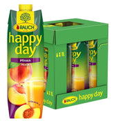 Rauch Happy Day Peach | From fruits ripened in the sun | 6 x 1 liter, Tetra Prisma Alcohol-free drinks Naty Shop