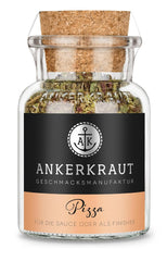 Ankerkraut Pizza, for original Italian taste, like from the Steinofen, also for Pasta, Tomato-Mozzarella and many other dishes, 45 g in cork glass