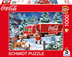 Schmidt Spiele 57598 Coca Cola camion de Crăciun, puzzle jigsaw 1000 piese Puzzle Naty Shop Titlu implicit