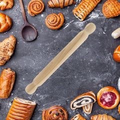 Fackelmann 3154050 Teigrolle aus Holz, einteilig, 40 cm, brown