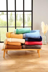 Poyet Motte AUBISQUE Pătură Lână But/Champagne, Lână, Mazăre/Champagne, 240X180 Cm Plapumi si pilote Naty Shop 240X180 Cm