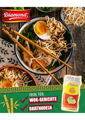 DIAMOND Noodles with egg, instant wheat flour wok noodles and side dishes - 1 x 500 g
