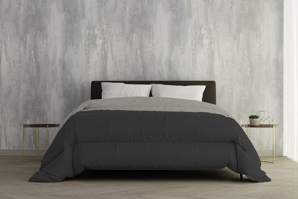 Italy Bedding Winter duvet, light grey/dark grey, 2 places, 250 X 200 Cm Quilts and quilts Naty Shop Light grey/dark gray 250 X 200 Cm