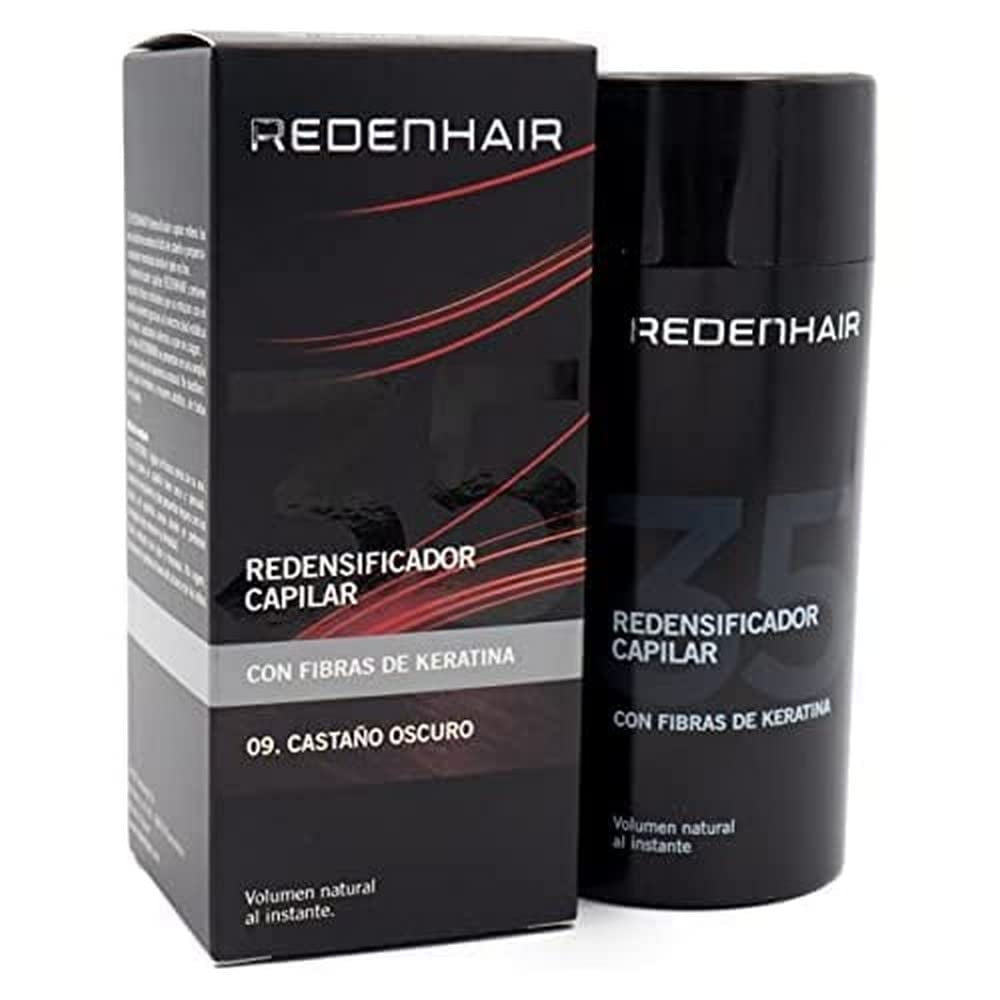 Redenhair Hair Restorer - Microfibre de păr cu keratină - rezistente la ploaie, vânt și transpirație - soluție pentru alopecie Ingrijire par Naty Shop Redensificator pentru păr de culoare șaten închis