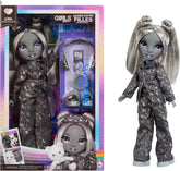 Rainbow High Shadow High Girl's Night - Luna Madison – 28 cm Modepuppe in Grautönen, Graues Haar & Outfit mit Accessoires und Kamm – Für Sammler und Kinder ab 6 Jahren