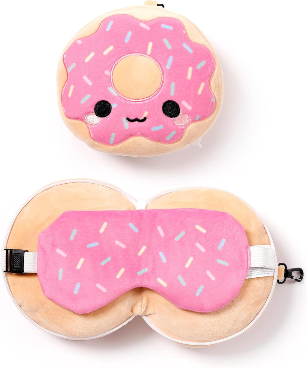 Pernă de călătorie Puckator cu mască Relaxeazzz - Donut Perne calatorie Naty Shop Titlu implicit