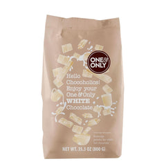 One&Only Chocolate Powder White 1 Kg - Powder for beverages with the finest cocoa butter Cacao and Hot Chocolate Naty Shop