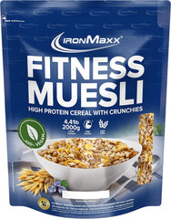IronMaxx Fitness Muesli - Cookies & Cream, 2 kg bag | Protein rich vegan muesli with crunchy content | Low in sugar and high in fiber