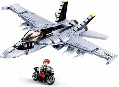 Sluban M38-B0928 Model Bricks-F/A-18E Super Bumblebee, Mehrfarbig