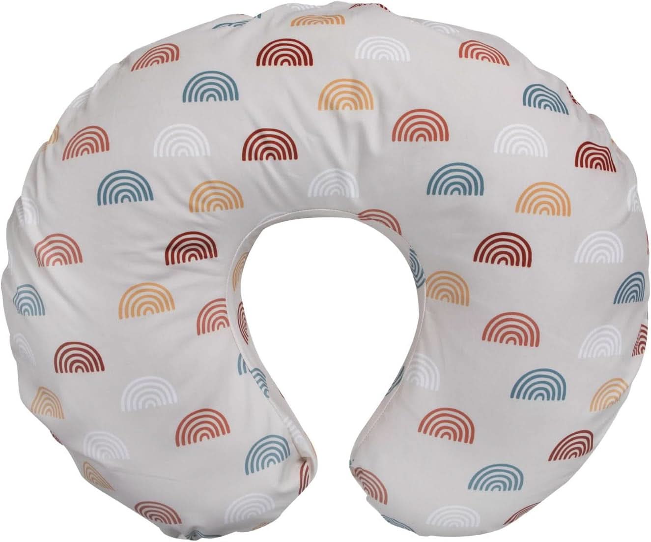Boppy Original Support Suport pentru alăptare Rainbow pentru bebeluși, formă ergonomică cu căptușeală, confort pentru mamă și copil Accesorii Hrana si Alaptare Bebe Naty Shop Rainbow