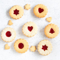 Formă de biscuiți Staedter Linzer, inelară, ø 4 cm/Î 1,5 cm, ondulată, argintie