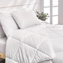 Bleu Calin Pack quilt 1 person 140X200 Cm + 1 pillow 60X60 Cm, 95° washable Duvets and quilts Naty Shop