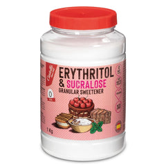 Erythritol + Sucralose 1:4 Süßstoff | 1G = 4G Zucker | 0 Netto-Kohlenhydrate - 0 Kalorien - 0 Glykämischer Index - Keto - Kein GVO - Castello since 1907 - 1 Kg Sweeteners Naty Shop Default Title