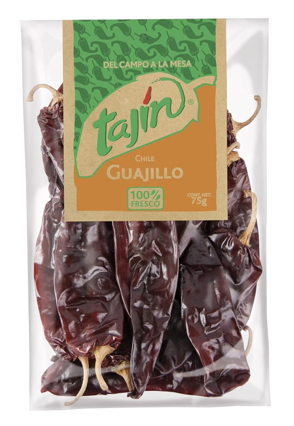 TAJIN Chili Guajillo – Getrocknete Ganze Guajillo-Chilischoten | Authentisches Mexikanisches Gewürz für Saucen und Marinaden – Würzig, Rauchig und Scharf, Perfekt für Gewürzmischungen und Tacos