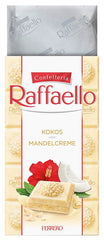 Ferrero Raffaello Chocolate Bar - Valentine's Day Gift for Him and Her - White Chocolate with Coconut Cream and Almonds - 1 Chocolate Bar x 90g