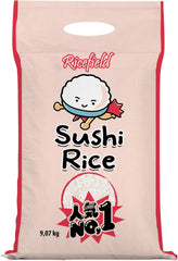 RICEFIELD Rice for Sushi, Round Grain, Japonica - 1 x 9.07 kg