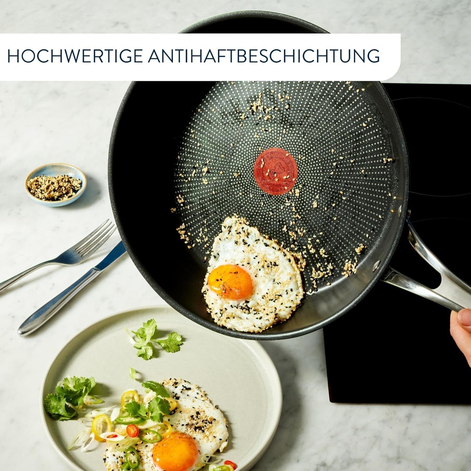 Tefal Jamie Oliver Cook'S Classics, strat antiaderent, potrivită pentru inducție, rezistentă la cuptor, oțel inoxidabil, mâner nituit Oale si Tigai Naty Shop