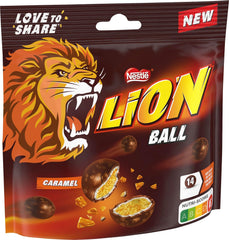 Pack of Nestlé balls with milk, white, Caramel Lion (3 x 130g)