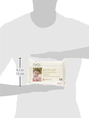Eco by Naty Baby Care, Organic wet wipes for babies, unscented, 56 diapers