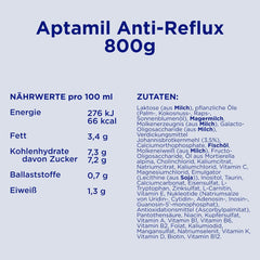 Aptamil Anti-Reflux - Complete Formula From Birth Dietary Management Vomiting & Regurgitation Baby Food Milk Powder 1 x 800g