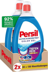 Persil Ultra Concentrate Color Detergent (2 X 65 washes), highly concentrated liquid detergent with Deep Clean Plus technology against the most difficult stains Rufe Naty Shop Laundry Detergents