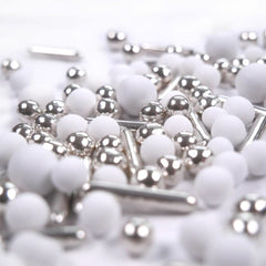 Streusel Hero Chocolate Mix Silver White Sprinkles, 40 grams Naty Shop