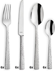 Amefa Felicity cutlery set, 24 pieces, for 6 people, stainless steel 18/0 Kitchen Naty Shop