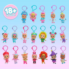 CRY BABIES MAGIC TEARS Schlüsselängänger| Überraschungs-Sammelpuppe Schlüsselanhänger, 7cm | Gift, Spielzeug für Kinder ab 3 Jahre, Weiß
