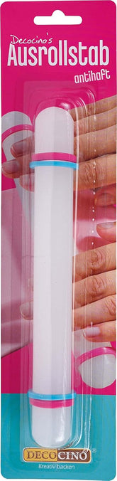 DECOCINO Ausrollstab – 3-part, approx. 23 cm long – antihaftbeschichter als Teigrolle zum Ausrollen von Marzipan, Blütenpaste, Roll-Fondant