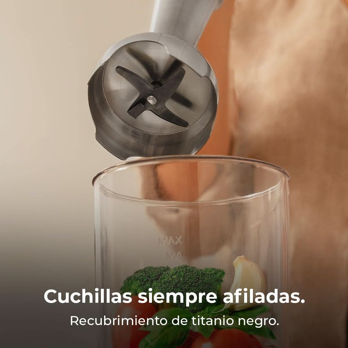 Cecotec Handmixer Retro Power Retroyellow 1200MAX. 1200W Maximale Leistung, 4-Klingen-Messer Mit Schwarzer Titanbeschichtung, 2 Geschwindigkeiten, 0,5L Becher, Vintage-Design Mama si Copilul Naty Shop