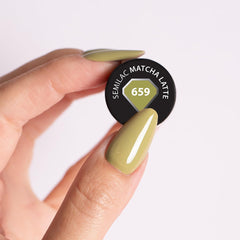 Nail polish Semilac UV 659 Matcha Latte 7 ml