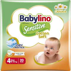 Baby diapers Sensitive size 4, Maxi (8-13 kg), 20 pieces