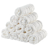 EXTSUD baby washcloths, pack of 10 muslin baby towels Mother and Child Naty Shop White
