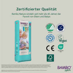 Bambo Nature Premium Eco Diapers, Size 6, 1.63 kg