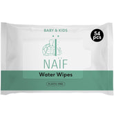Naïf Plastic Free Baby Wipes 54 Pieces (1 Pack x 54 Pieces) - For Baby's Bottom, Body and Face - Natural Ingredients