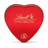 Lindt Chocolate from the Heart | 30 g | 6 pralines in Marc de Champagne, Coeur à l'Orange, Crispy Milk Chocolate, Orange Marzipan in a beautiful heart-shaped box | Gift of chocolate | Chocolate gift