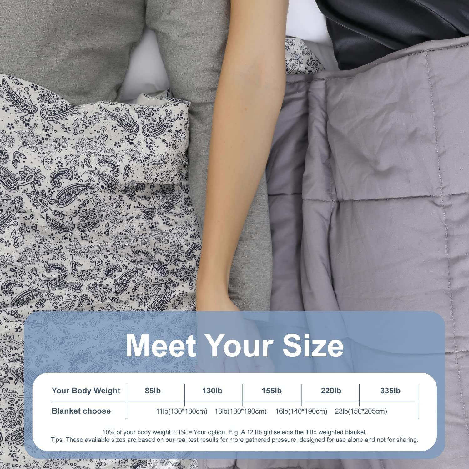 Winthome Pătură ponderată cu capac de plapumă 150X205Cm 10.4Kg, pătură ponderată confortabilă, pătură de terapie anti-stres, pătură grea pentru somn profund și recuperare mai bună, pătură grea pentru adulți (gri) Paturi si Cuverturi Besuche den Winthome-Store