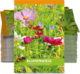 FLORTUS Wildflower Meadow Party Favors (100 Pieces) | Flower seed mix for bees and insects as thank you gifts and promotional gifts