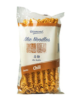Tăiței DIAMOND Mie Chili, tăiței din grâu cu pudră de chili, fără ouă, preparați rapid și ușor, vegetarieni - 1 x 250 g