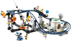 LEGO 31142 Creator 3-In-1 Space Rollercoaster Toy Kit for Kids with Working Carts, Converts to a Freefall Tower or Carousel with Rockets and Glowing Bricks Building Sets Besuche den LEGO-Store