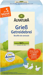 Organic cereal for babies after 4 months, semolina, 6 x 250 g