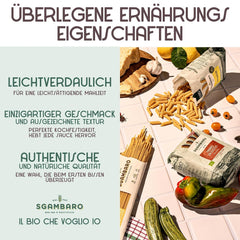 Paste spaghete organice nr. 5 - 500 g din grâu Khorasan – Grâu antic, bogat în proteine, cultivat 100% italian – Versatile în bucătărie și bogate în nutrienți