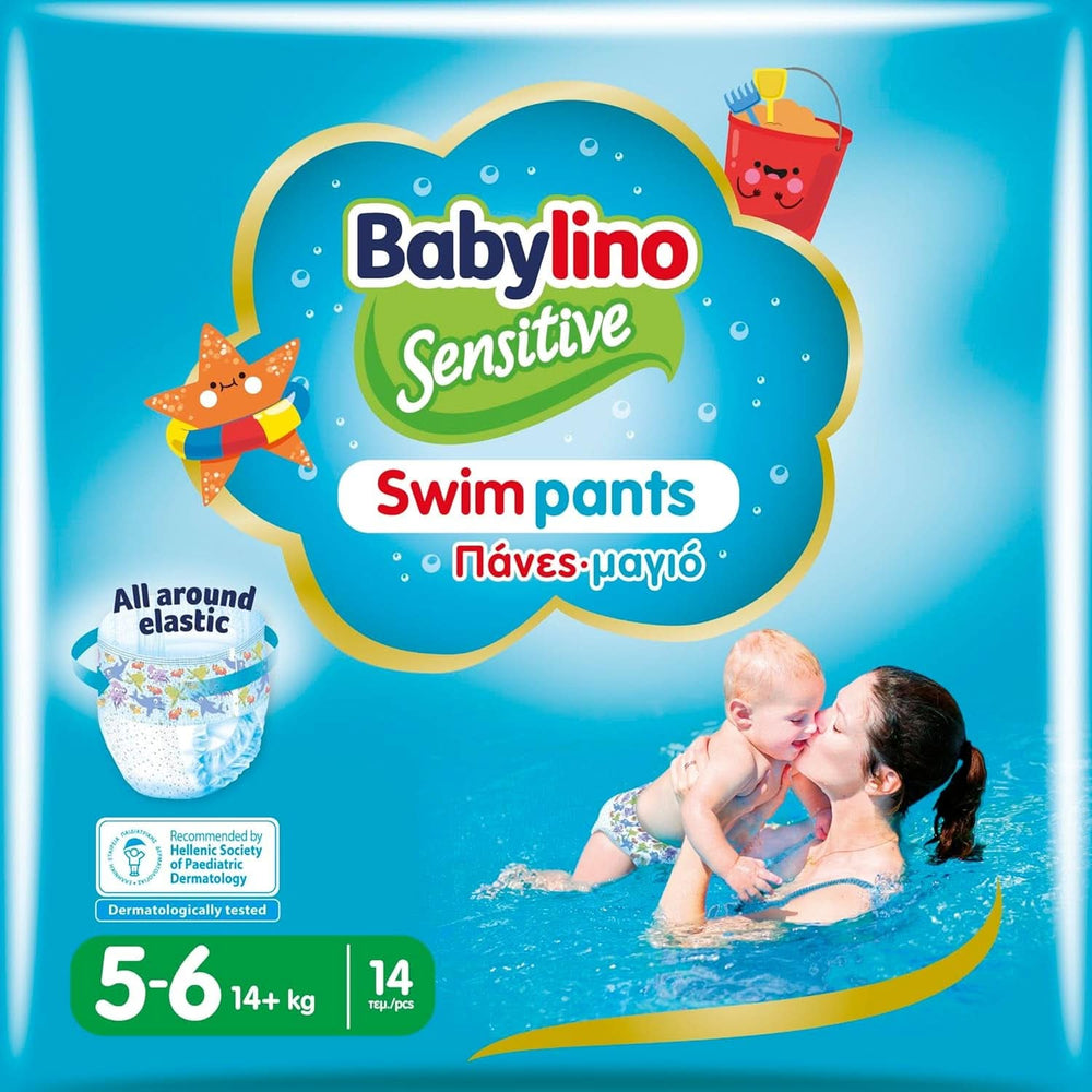 Sensitive swimming trunks, diapers for the sea and pool Mother and Child Naty Shop Size 5/6 (14 pieces)