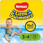 Huggies Little Swimmers Swim Diapers, Size 3-4, 12 Pack, 7-15kg